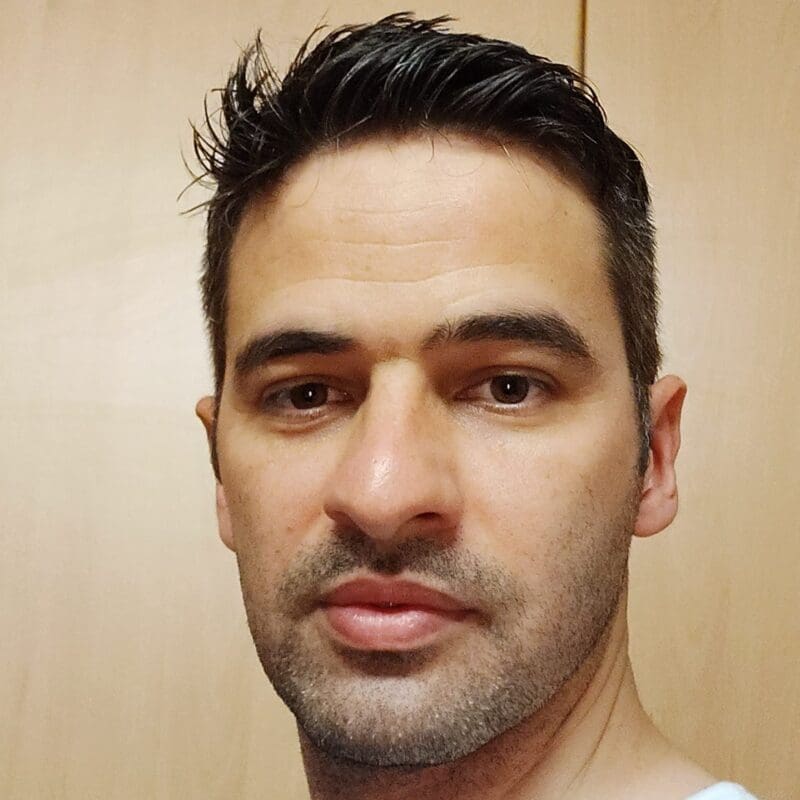 Filipe, young lung cancer patient and advocate from Portugal, in a close up photo
