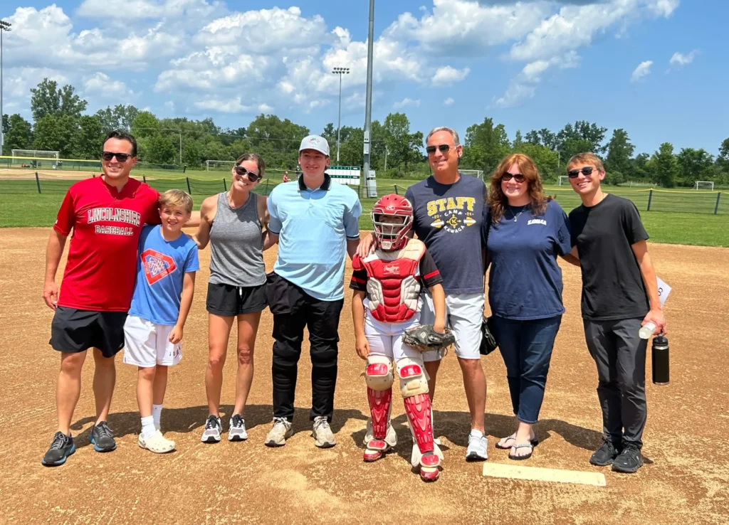 YLCI baseball fundraising event group photo