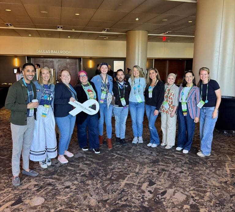 Young lung cancer community group photo at the LUNGevity summit