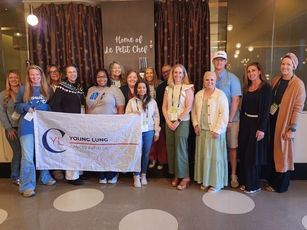 Young lung cancer community group photo