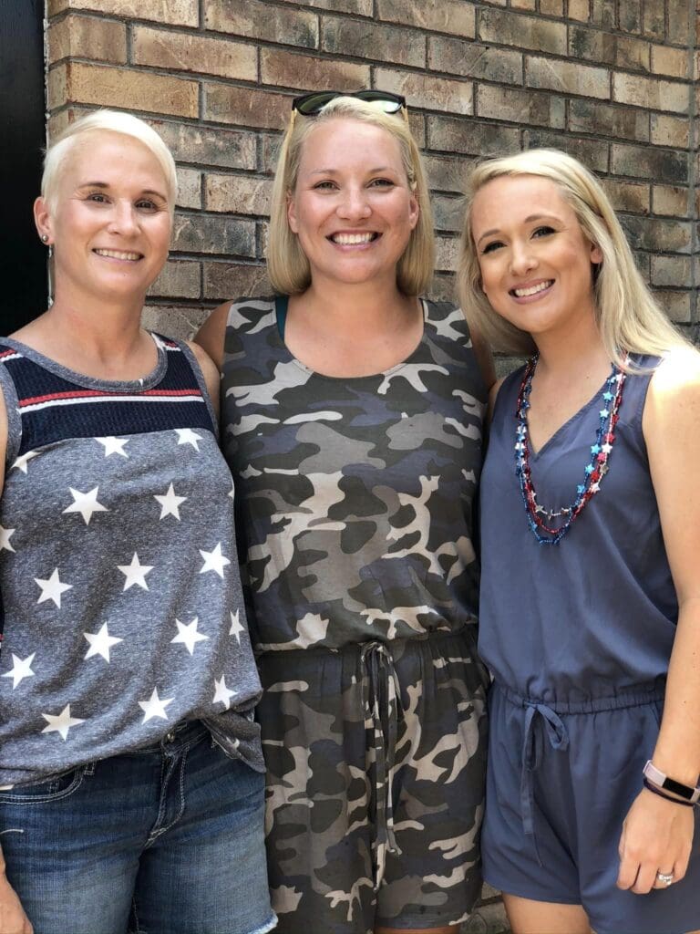 Illisa and sisters smile