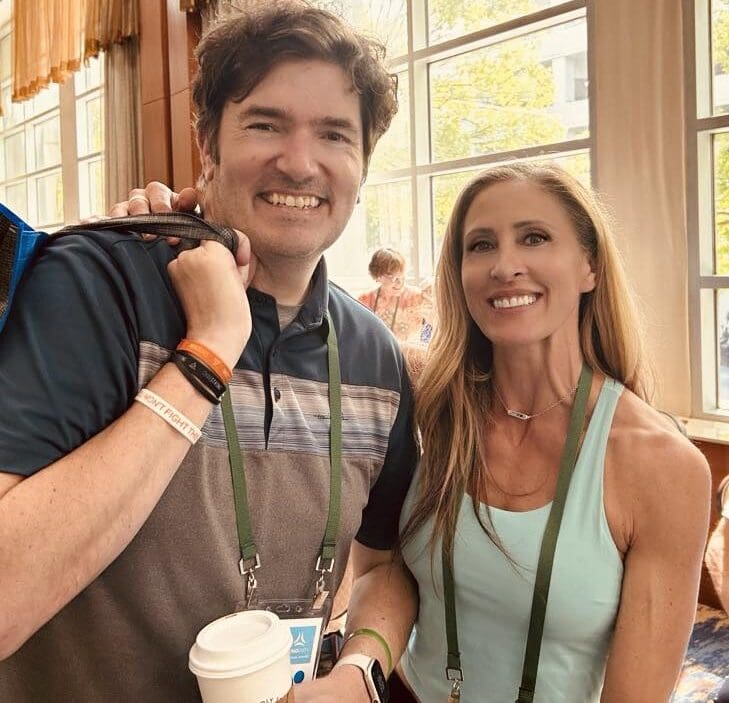 Jamie and Chad Dunbar at the LUNGevity Hope Summit