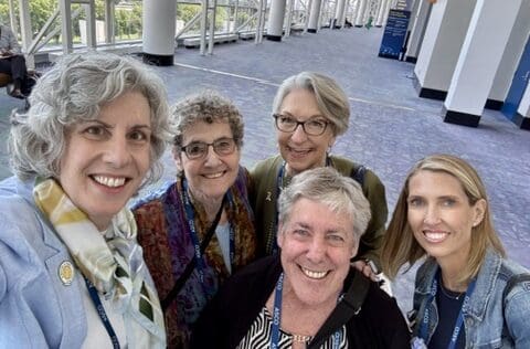 Patient advocates smile together at ASCO 2026
