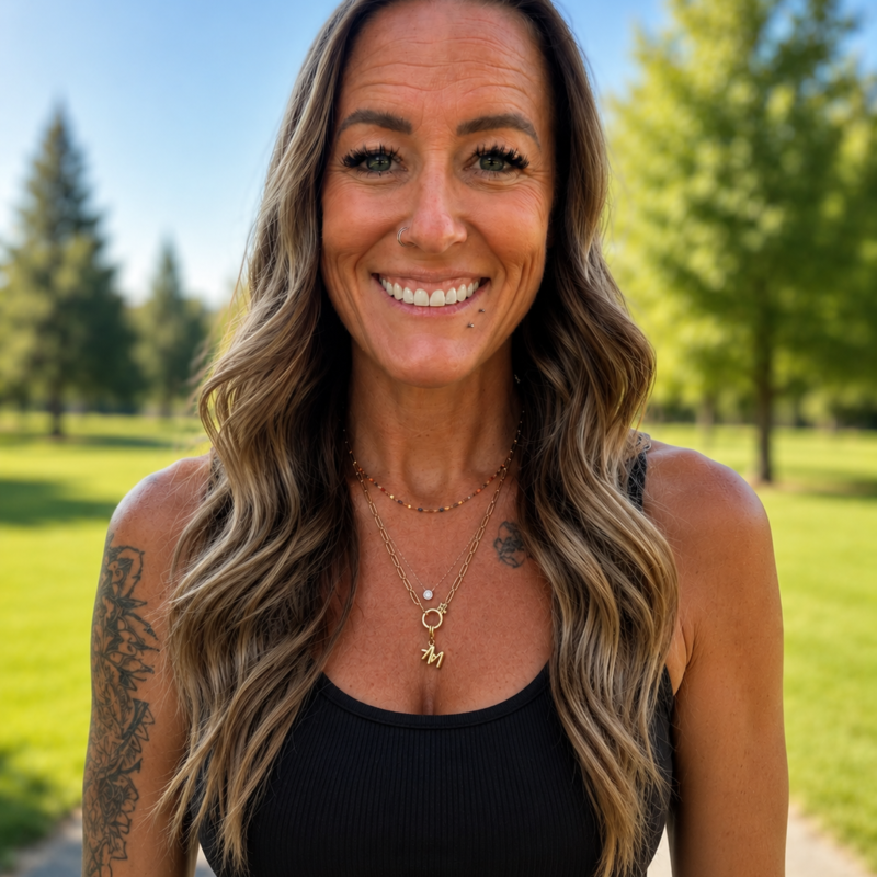 Young lung cancer patient smiles outdoors